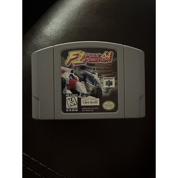 F1 Pole Position 64 N64 Authentic Nintendo Cartridge Game Only - Picture 1 of 4